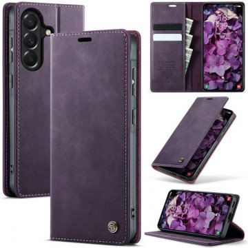CaseMe Samsung Galaxy A57 Magnetic Wallet Case with RFID Blocking Purple
