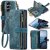 CaseMe Samsung Galaxy Z Fold8 Ultra Wallet Case with Zipper Pocket & Wireless Charging Blue