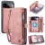 CaseMe Google Pixel 11 Pro XL 2-in-1 Magnetic Wallet Case with Wrist Strap, RFID-blocking & Wireless Charging Pink
