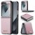 CaseMe Samsung Galaxy Z Flip6 Retro PU Leather Case Pink