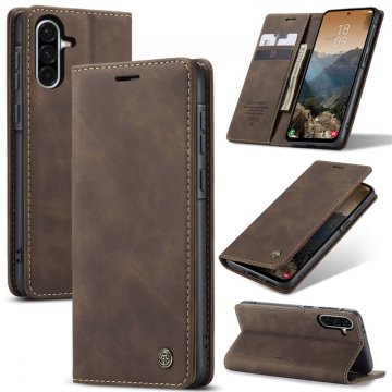 CaseMe Samsung Galaxy A56 5G Wallet Magnetic Suede Leather Case Coffee