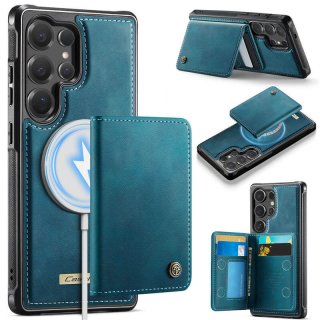 CaseMe Samsung Galaxy S25 Ultra Detachable Magnetic Wallet Case with RFID Blocking & Wireless Charging - Blue