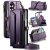 CaseMe Samsung Galaxy Z Fold8 Ultra RFID Wallet Case with Crossbody Strap, Zipper Pocket & Wireless Charging Purple