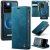 CaseMe Samsung Galaxy S20 Ultra 2-in-1 Magnetic Wallet Case – Wireless Charging & RFID Blocking Blue