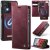 CaseMe Samsung Galaxy A52 2-in-1 Magnetic Wallet Case with RFID Blocking Red