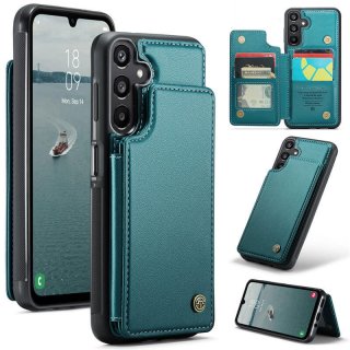 CaseMe Samsung Galaxy A16 5G RFID Blocking Card Holder Kickstand Case Green