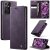 CaseMe Samsung Galaxy S21 Ultra Magnetic Wallet Case with RFID Blocking Purple