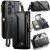 CaseMe Samsung Galaxy S25 Plus Wallet RFID Blocking Crossbody Case Support Wireless Charging Black