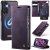 CaseMe Samsung Galaxy A54 5G 2-in-1 Magnetic Wallet Case with RFID Blocking Purple