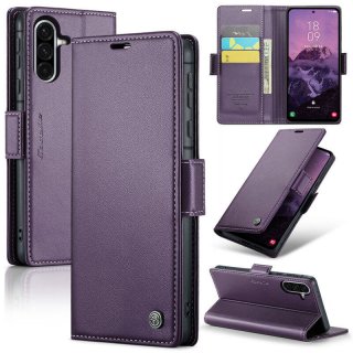 CaseMe Samsung Galaxy A56 5G Wallet RFID Blocking Magnetic Buckle Case Purple