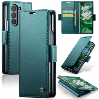 CaseMe Samsung Galaxy Z Fold6 Wallet RFID Blocking Magnetic Buckle Case Green