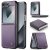 CaseMe Samsung Galaxy Z Flip6 Litchi Skin PU Leather Case Purple