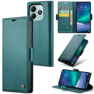 CaseMe Xiaomi Redmi Note 14 Wallet RFID Blocking Magnetic Buckle Case Green