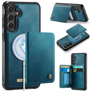 CaseMe Samsung Galaxy S24 FE Detachable Magnetic Wallet Case with RFID Blocking & Wireless Charging - Blue