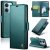 CaseMe Xiaomi Redmi 15C Wallet RFID Blocking Magnetic Buckle Case Green