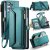 CaseMe Samsung Galaxy Z Fold6 Wallet RFID Blocking Crossbody Case Support Wireless Charging Green