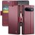CaseMe Google Pixel 11 Pro XL RFID Wallet Case with Magnetic Buckle & Wireless Charging Red