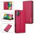 LC.IMEEKE iPhone 16 Silm Wallet Kickstand Magnetic Case Red