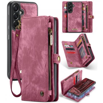 CaseMe Samsung Galaxy A57 2-in-1 Magnetic Wallet Case with Wrist Strap Purple