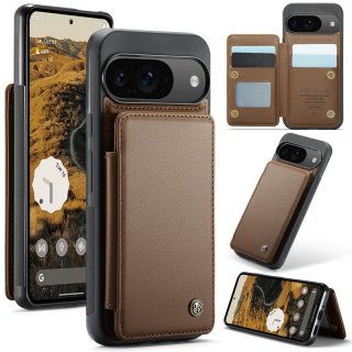 CaseMe Google Pixel 9/9 Pro RFID Blocking Card Holder Case Brown