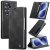 CaseMe Samsung Galaxy Z Fold8 Ultra Suede Leather Wallet Case Black