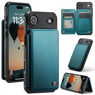 CaseMe iPhone Air RFID Blocking Card Holder Case with Kickstand Green