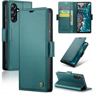 CaseMe Samsung Galaxy A16 5G Wallet RFID Blocking Magnetic Buckle Case Green