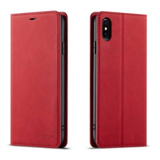 Forwenw iPhone XS Max Wallet Kickstand Magnetic Case Red