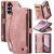 CaseMe Samsung Galaxy Z Fold7 Wallet Case with Wrist Strap Pink
