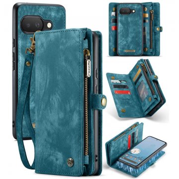 CaseMe Google Pixel 9A Wallet Magnetic Case with Wrist Strap Blue