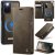 CaseMe Samsung Galaxy S20 2-in-1 Magnetic Wallet Case – Wireless Charging & RFID Blocking Coffee