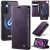 CaseMe Samsung Galaxy A16 5G 2-in-1 Magnetic Wallet Case with RFID Blocking Purple