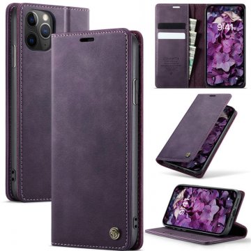 CaseMe iPhone 11 Pro Max Magnetic Wallet Case with RFID Blocking Purple