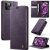 CaseMe iPhone 11 Pro Max Magnetic Wallet Case with RFID Blocking Purple