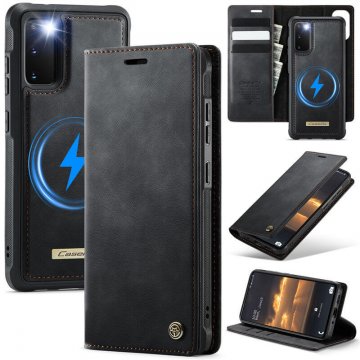 CaseMe Samsung Galaxy S20 2-in-1 Magnetic Wallet Case – Wireless Charging & RFID Blocking Black