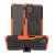 Samsung Galaxy A12 5G Hybrid Rugged PC + TPU Kickstand Case Orange