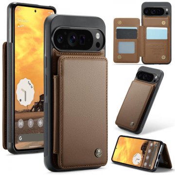 CaseMe Google Pixel 9 Pro XL RFID Blocking Card Holder Case Brown