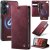 CaseMe Samsung Galaxy A57 2-in-1 Magnetic Wallet Case with RFID Blocking Red