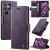 CaseMe Samsung Galaxy S23 Ultra Magnetic Wallet Case with RFID Blocking Purple