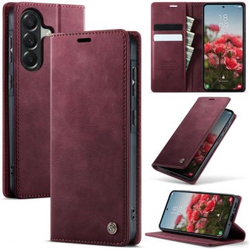 CaseMe Samsung Galaxy A37 Magnetic Wallet Case with RFID Blocking Red