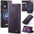 CaseMe Samsung Galaxy A52 2-in-1 Magnetic Wallet Case with RFID Blocking Purple
