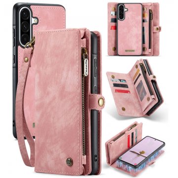 CaseMe Samsung Galaxy A36 5G Wallet Magnetic Case with Wrist Strap Pink