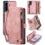 CaseMe Samsung Galaxy A56 5G Wallet Magnetic Case with Wrist Strap Pink