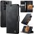 CaseMe Samsung Galaxy S26 Ultra Magnetic Wallet Case with RFID Blocking Black