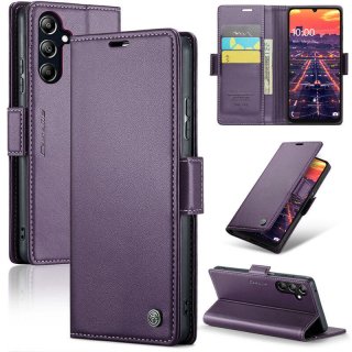 CaseMe Samsung Galaxy A16 5G Wallet RFID Blocking Magnetic Buckle Case Purple