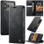 CaseMe iPhone 17 Pro Max Magnetic Wallet Case with RFID Blocking Black