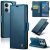 CaseMe Xiaomi Redmi 15C Wallet RFID Blocking Magnetic Buckle Case Blue