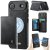 CaseMe iPhone Air 2-in-1 Detachable Magnetic Wallet Case with RFID Blocking, Card Holder & MagSafe Compatible - Black
