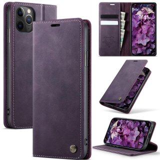 CaseMe iPhone 11 Pro Magnetic Wallet Case with RFID Blocking Purple