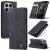 CaseMe Xiaomi 15T Wallet Magnetic Suede Leather Case Black